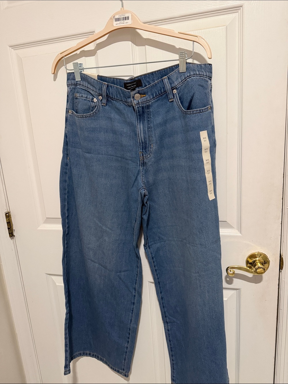 Banana Republic Mid Blue Wide-Leg Jeans